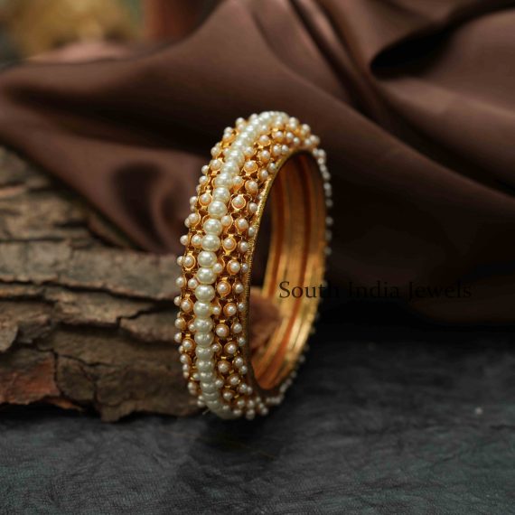 Stunning Pearl Kada Bangle