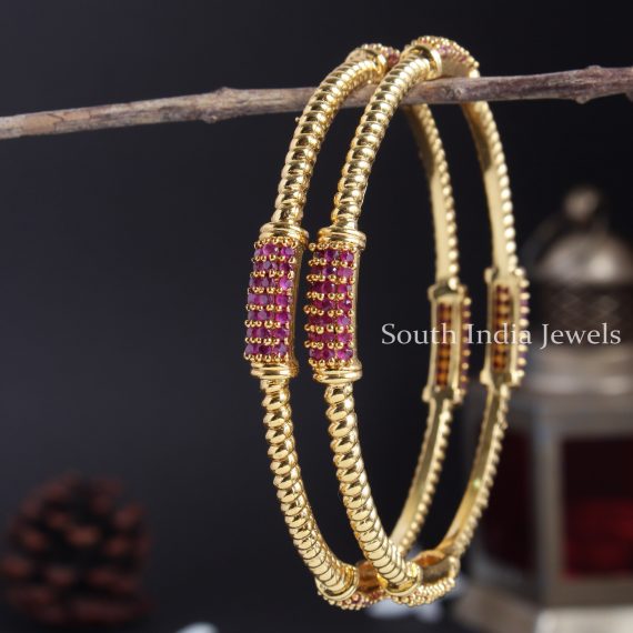 Stunning Ruby AD Bangles