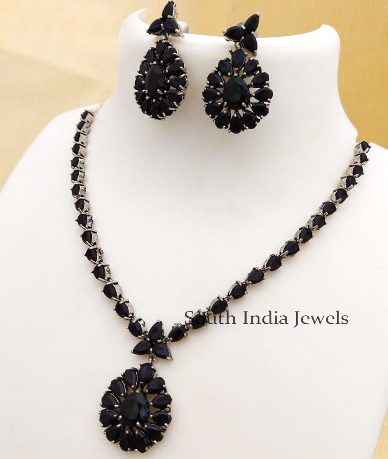 Amazing Oxidised Silver Necklace Set