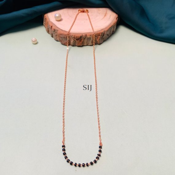 Charming Rose Gold Plated Mangalsutra