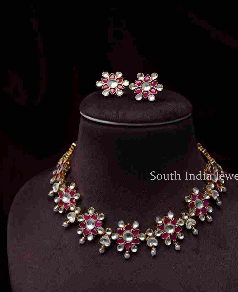 Ethnic Floral Polki Choker