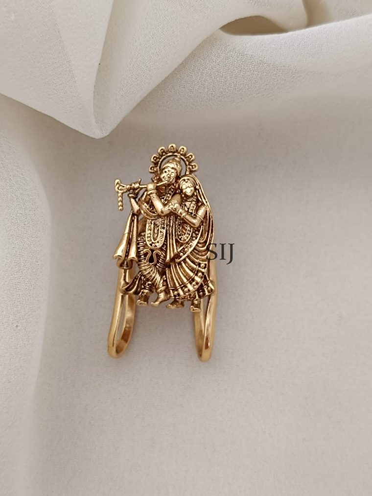 Sparkling Radhe Krishna Finger Ring