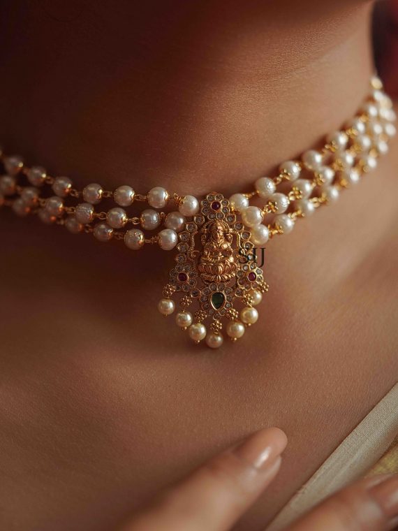 Wonderful Stones and Pearl Choker