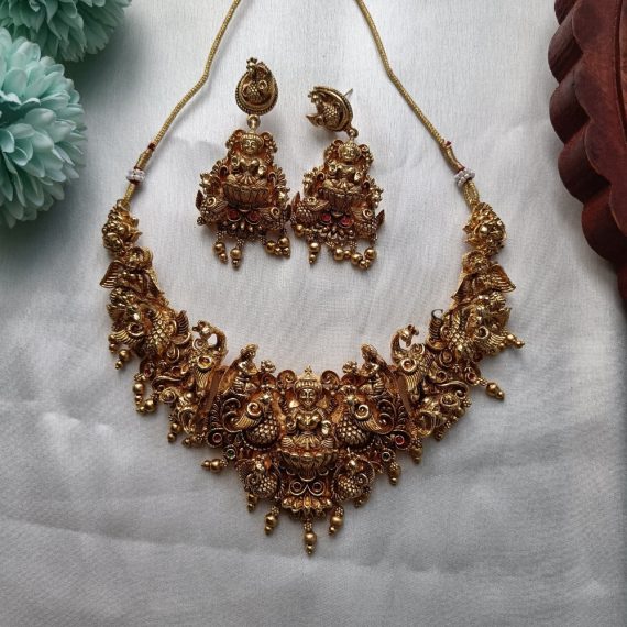 Traditional Grand Lakshmi Necklace Set