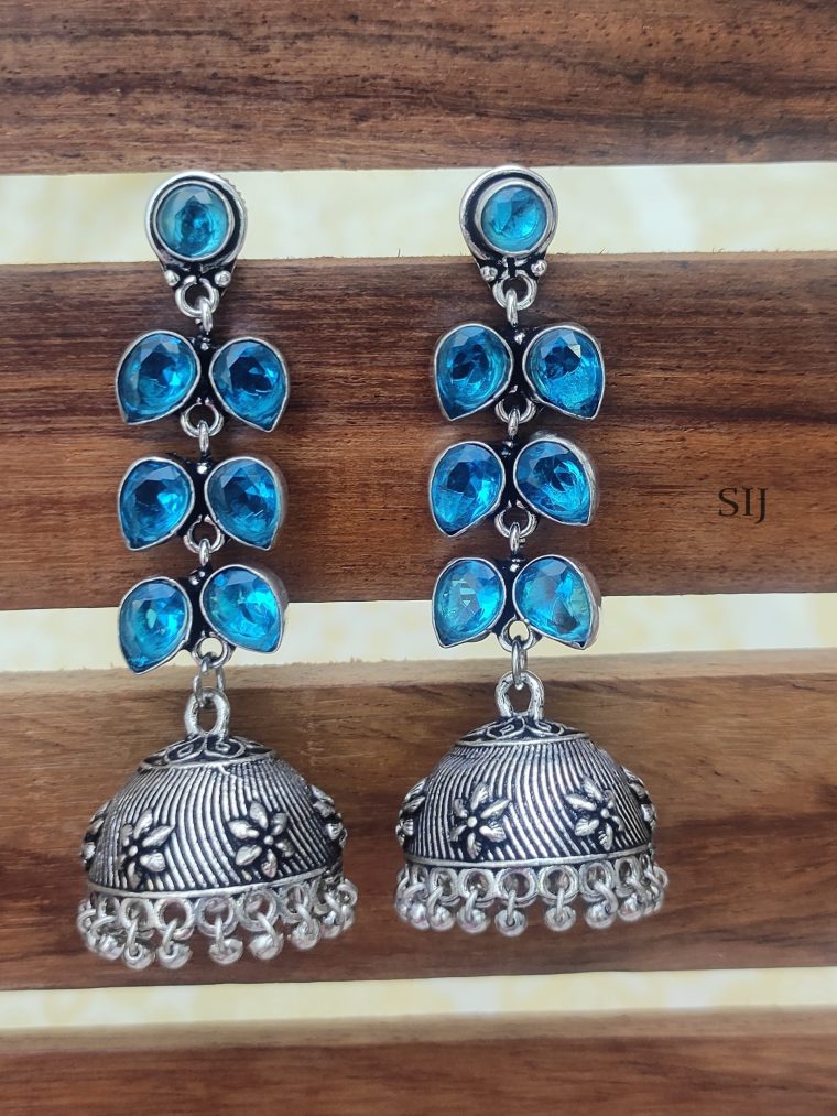 Alluring German Silver Jhumkas