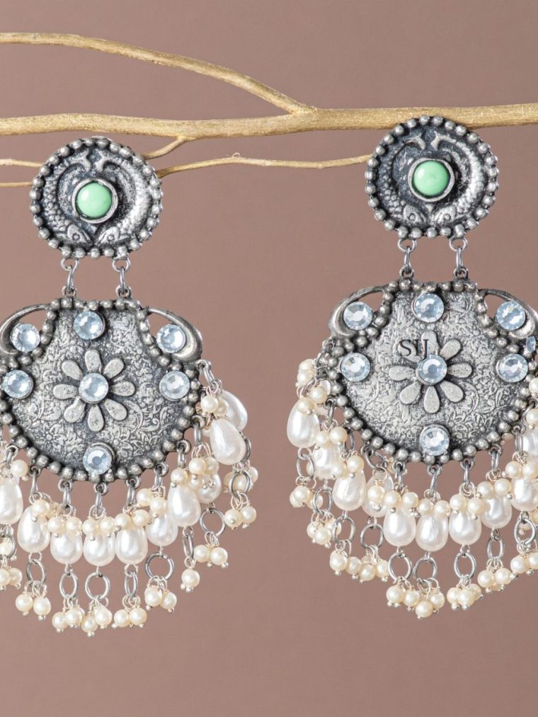 Elite Brass Chandbali Earrings