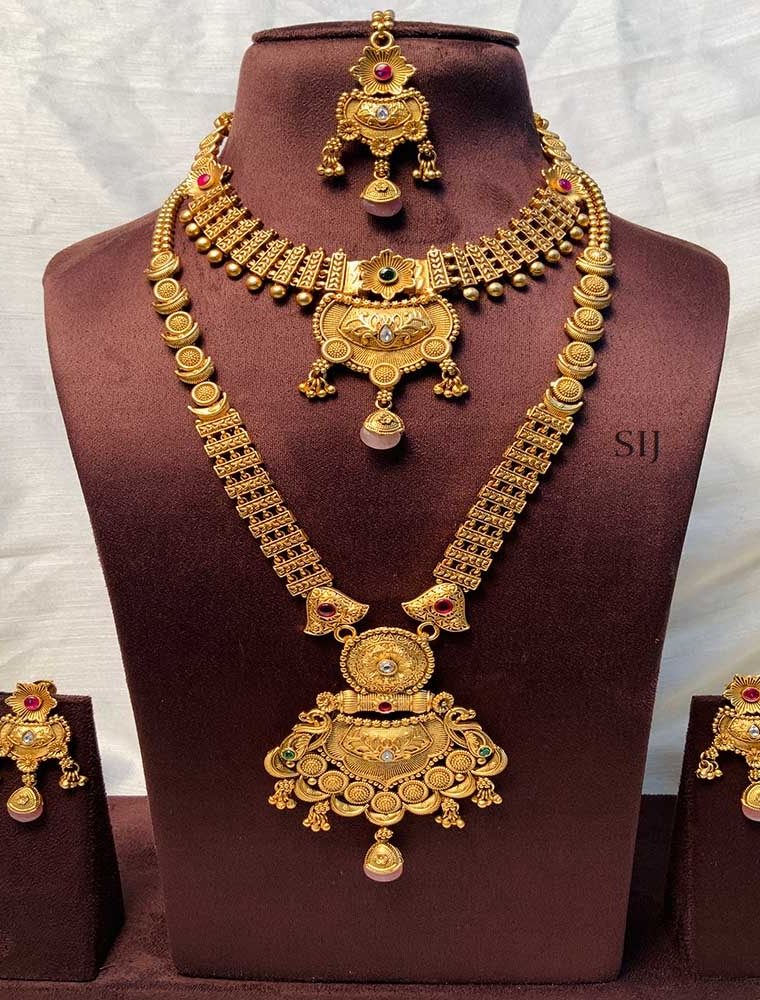 Exclusive Gold Plated Bridal Jewellery Combo Set