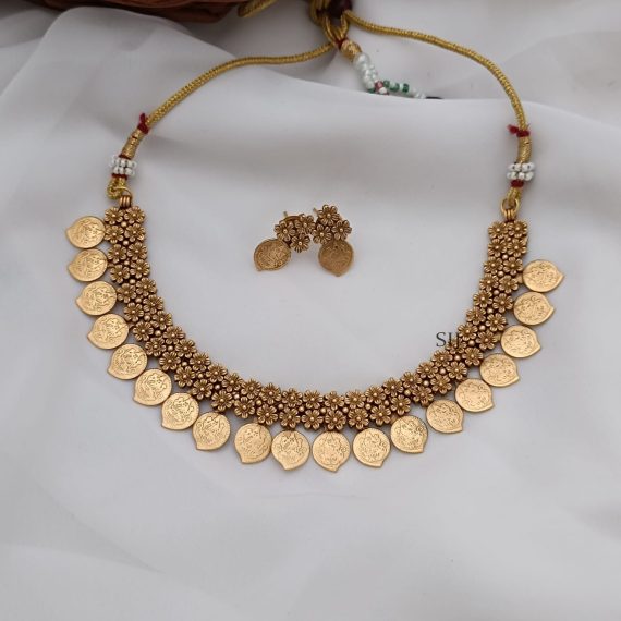 Fusion Kerala Style Mango kasu Necklace