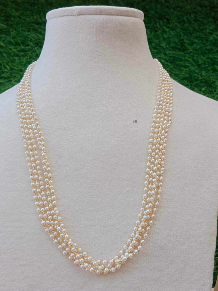 Traditional Five Layers Pearl Chain