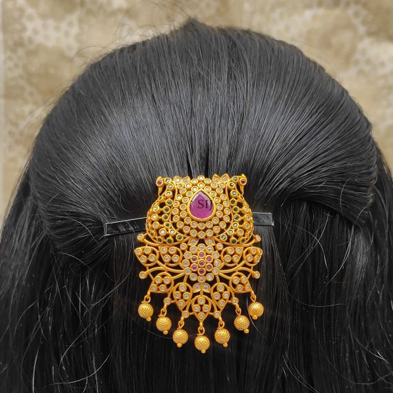 Peacock Design Artificial Hair Choti