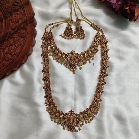 Marvelous Kemp Stone Lakshmi Bridal Set