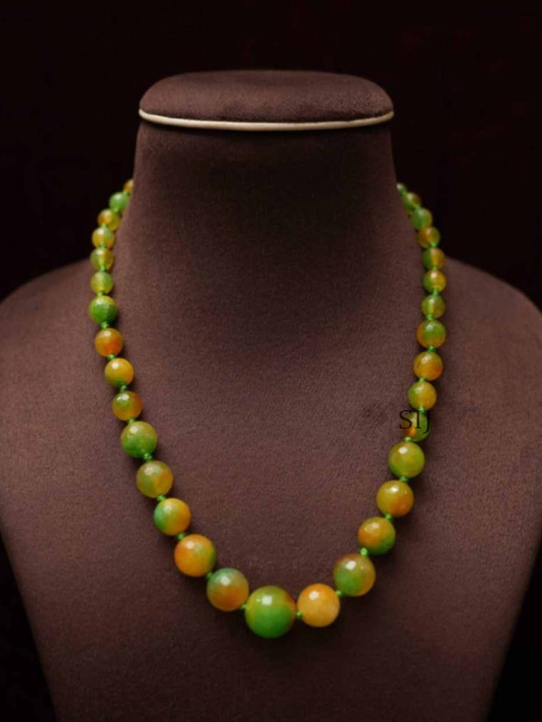 Sparkling Shaded Green Beaded Chain