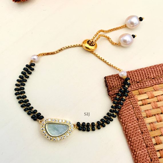 Artificial Mother Pearl Hand Mangalsutra Bracelet