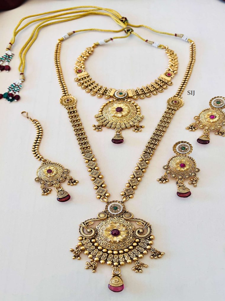 One Gram Gold Bridal Necklace Combo