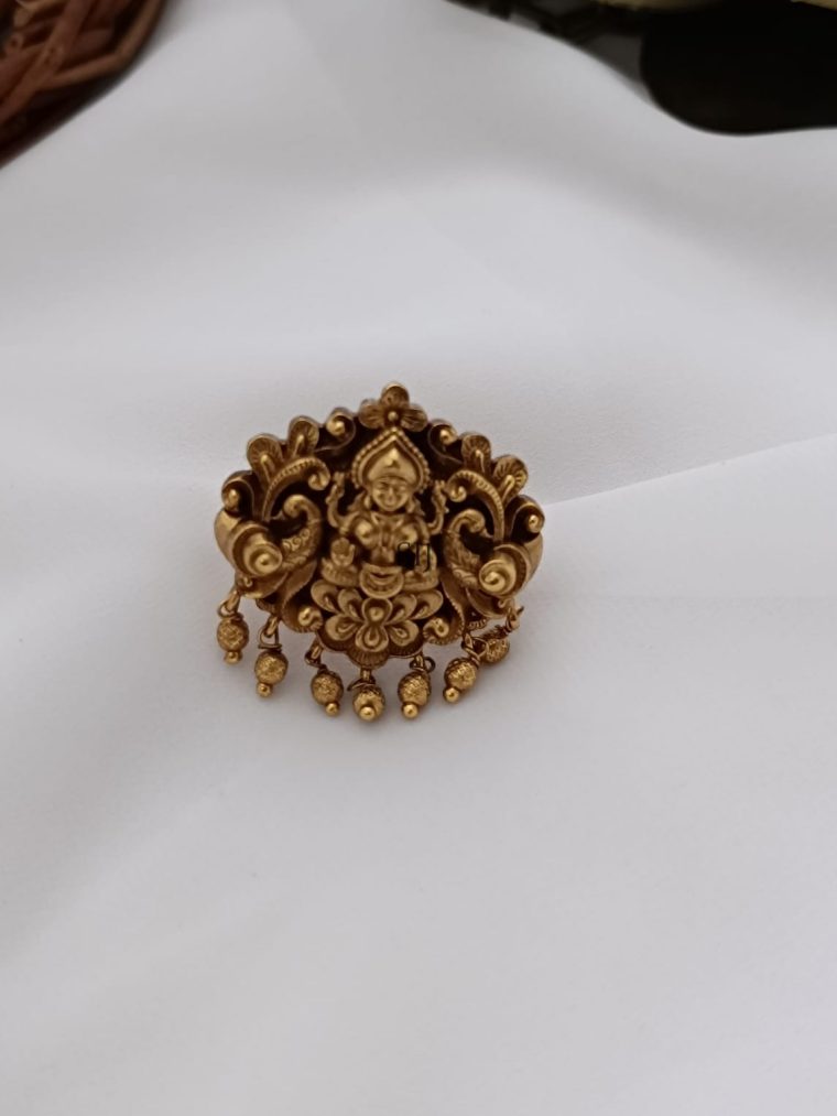 Lakshmi Antique Gold Finish Finger Rings