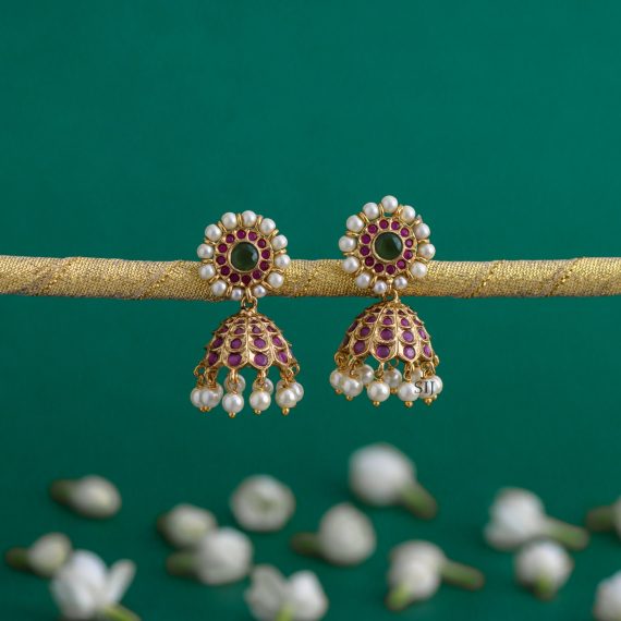 Kemp Stone Jhumkas