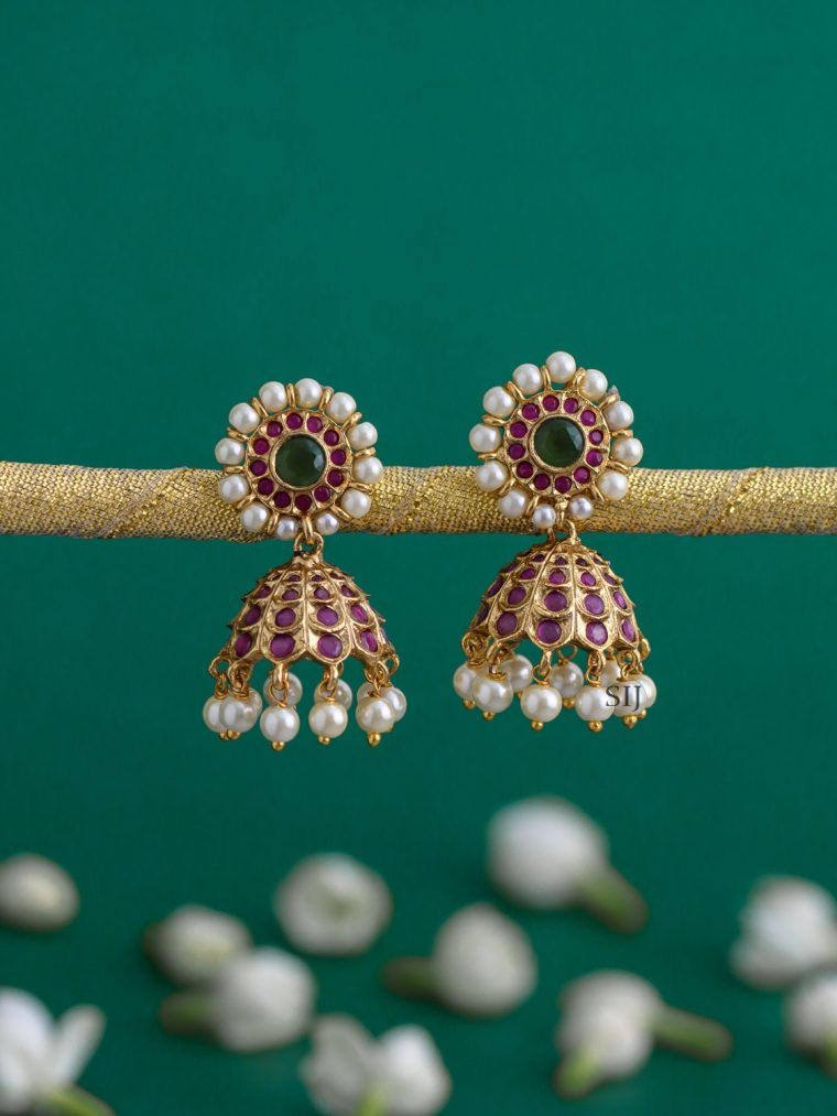 Kemp Stone Jhumkas