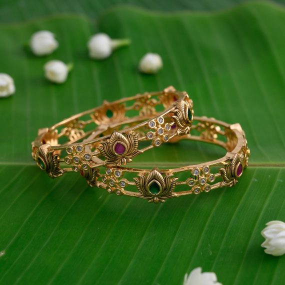 Imitation Gold Design Bangles