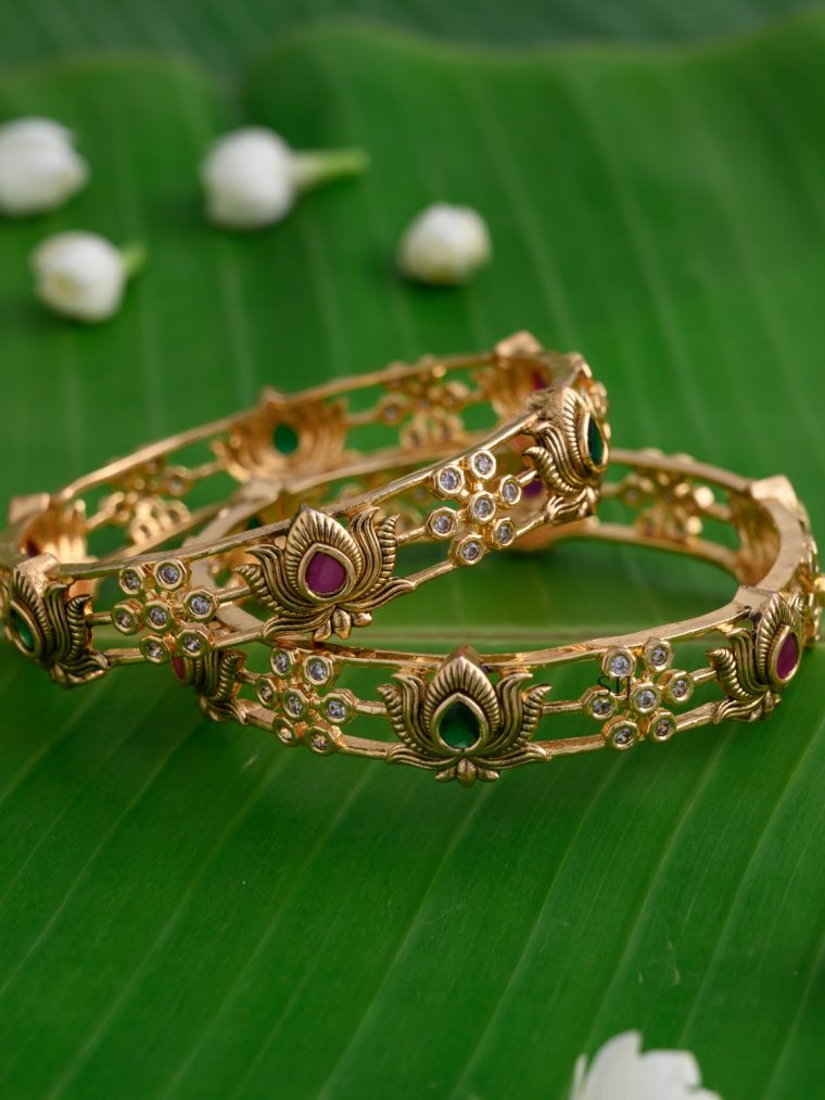 Imitation Gold Design Bangles