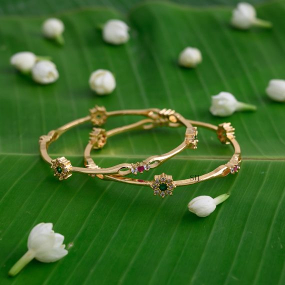 Simple Flower Design Bangles