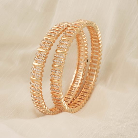 Imitation CZ Stone Bangle Set