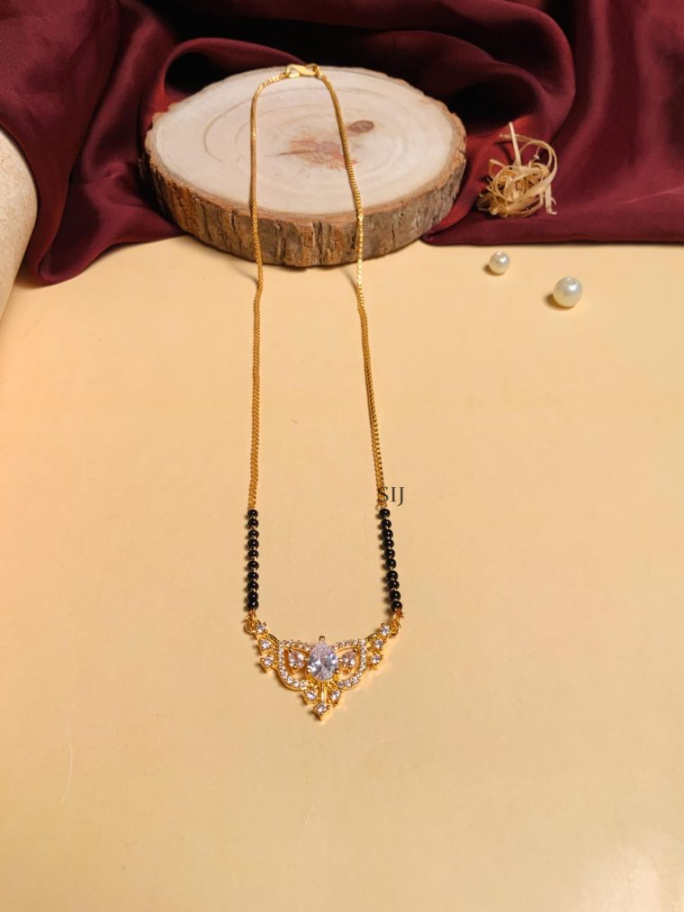 Artificial Gold Plated American Diamond Mangalsutra