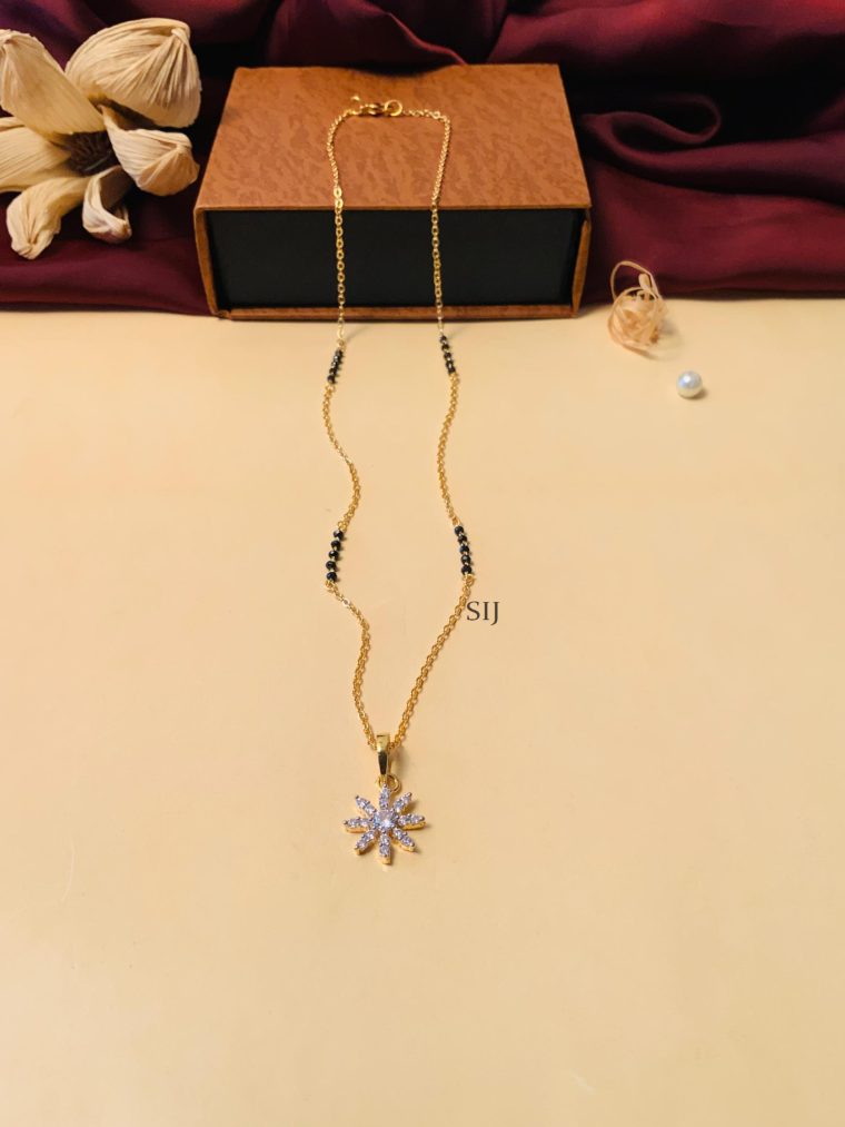 Gold Plated American Diamond Mangalsutra