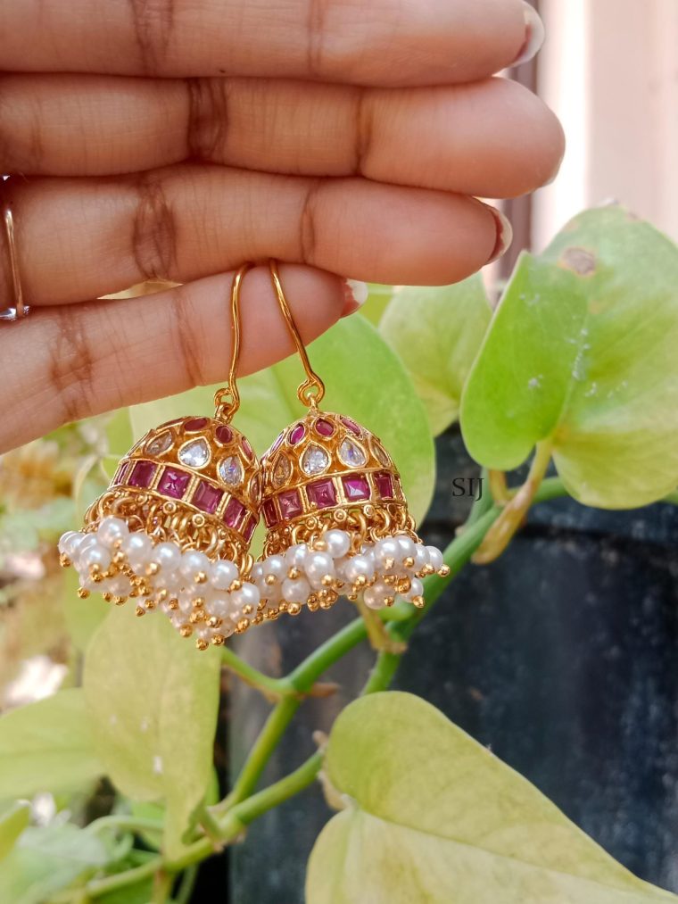 Imitation Hoop Design Jhumkas