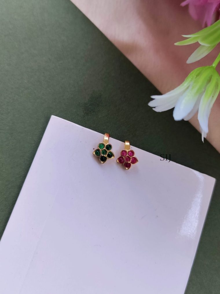 Flower Design Nose Pins