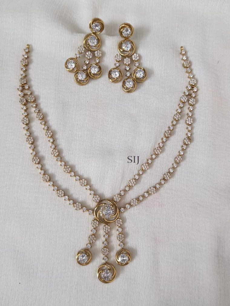 Artificial Two Layer Necklace Set