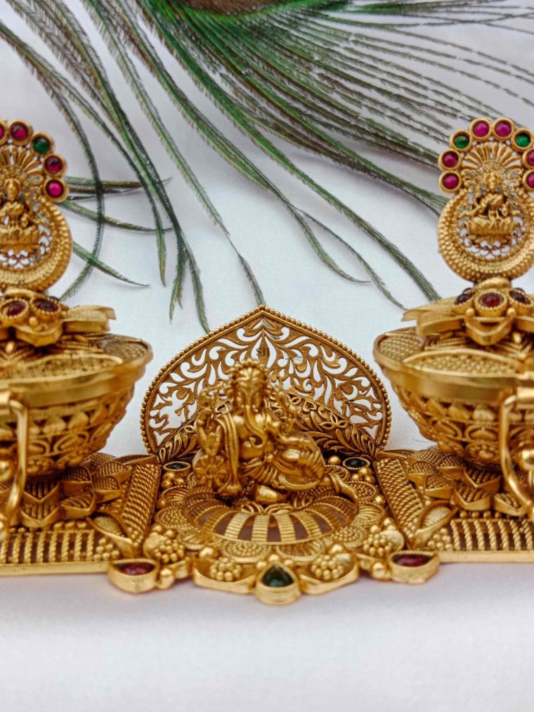 Antique Ganesh Design Kumkum Box