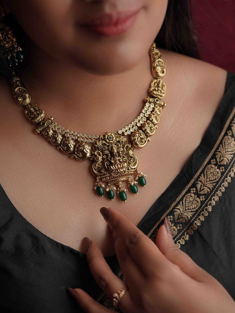 Traditional Lakshmi Design Necklace