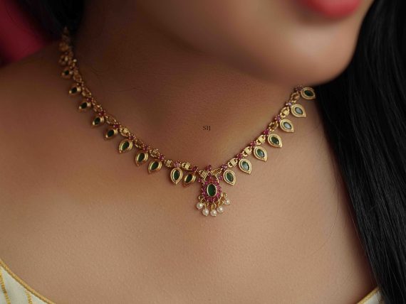 Gold Plated Palakka Necklace