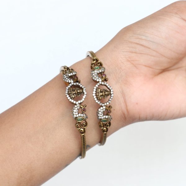 Traditional Lakshmi Victorian AD Stone Bangles