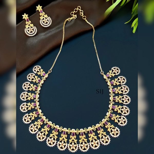 Matte Kasu Flower AD Necklace