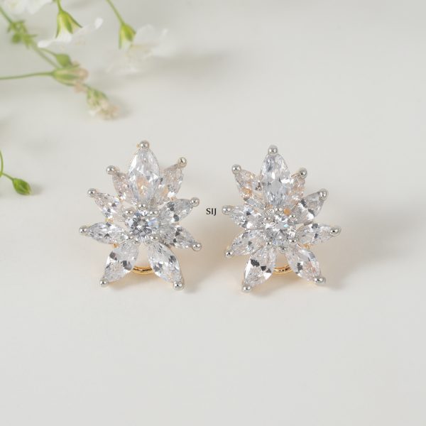 Artificial Star Design CZ Ear Studs