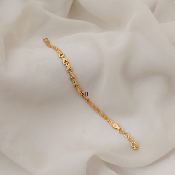 Imitation Heart Design Gold Plated Bracelet