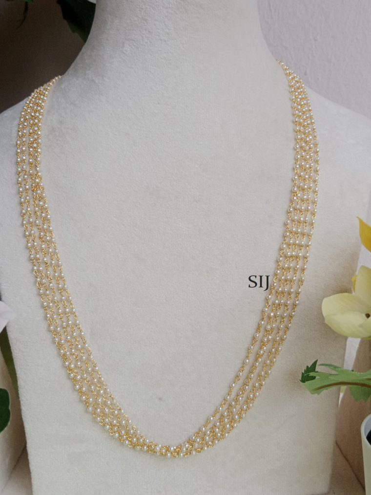 Artificial 5 Layer Pearl Chain