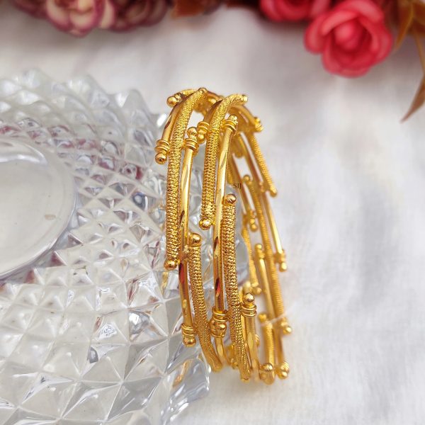 Gold Plated Dual Layered Bangles