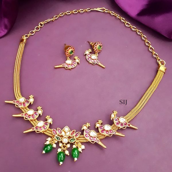 Imitation Bird Beaded Choker