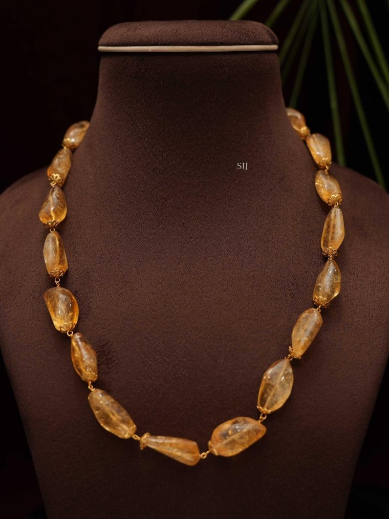 Artificial Orange Color Beads Chain