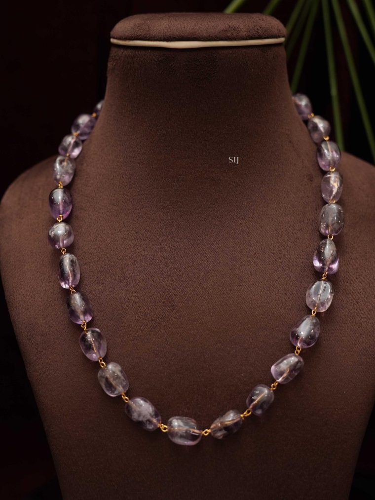 Single Line Purple Beads Chain