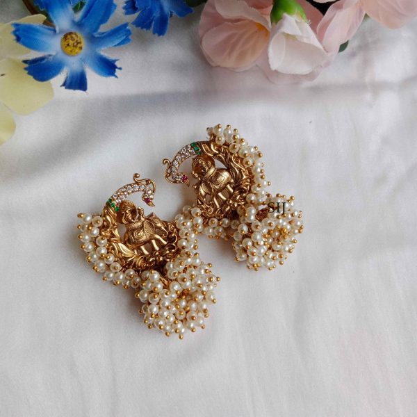 Imitation Cluster Pearl Jhumkas