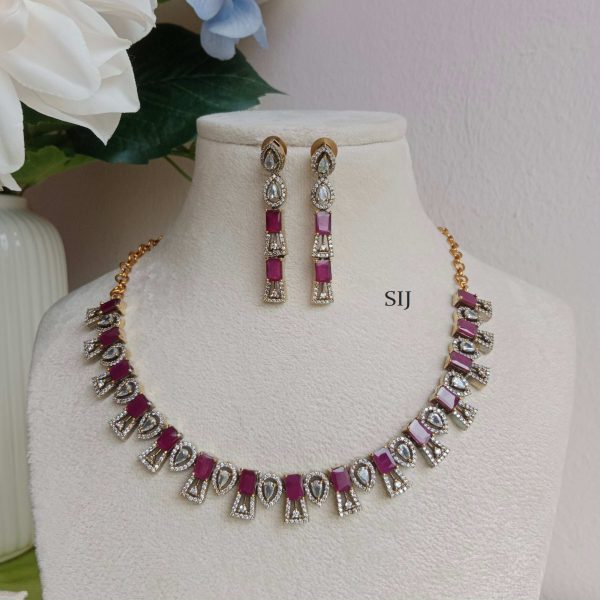 Traditional Ruby Victorian Necklace