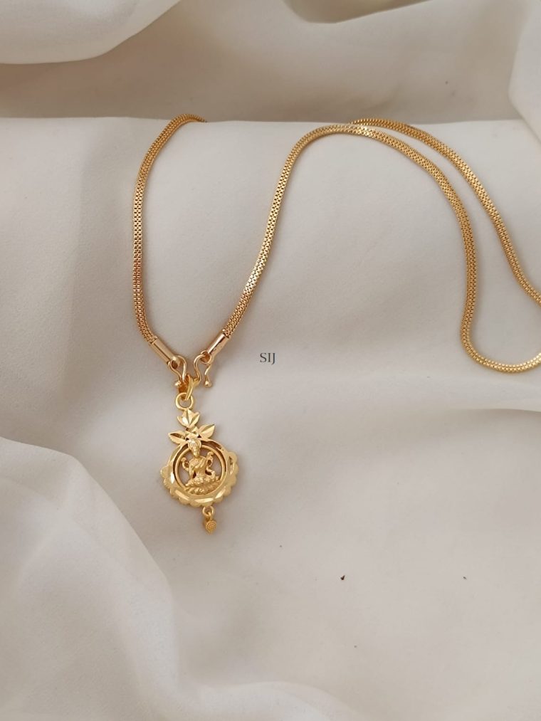 Traditional Lakshmi Pendant with Chain