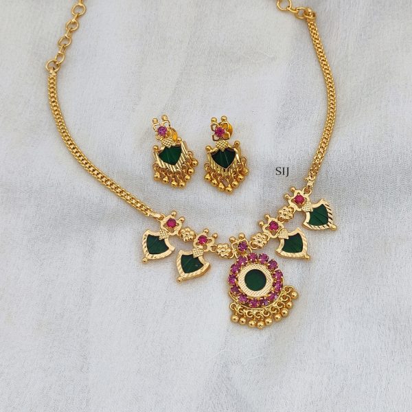 Traditional Kerala Palakka Necklace Set