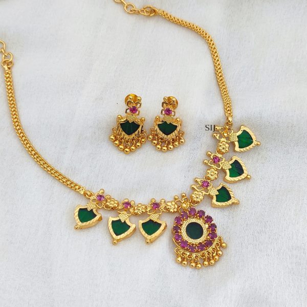 Artificial Kerala Palakka Necklace Set