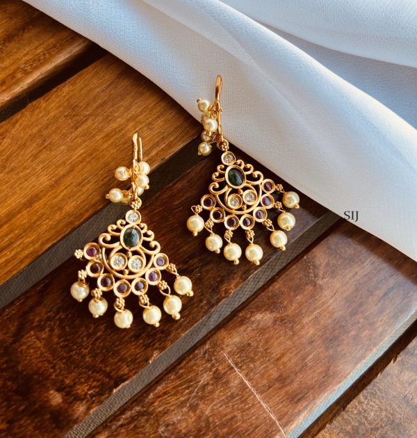 Imitation Kemp Floral Dangler Earrings