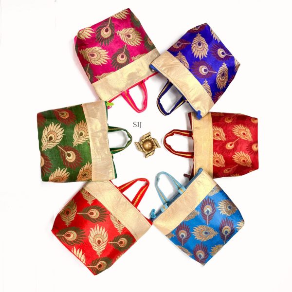 Traditional Background Potli Bags Set of 6pcs for Return Gifts