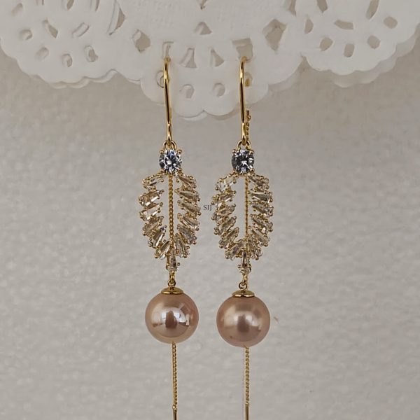 Gold Plated AD Stones Studded Long Bali Earrings